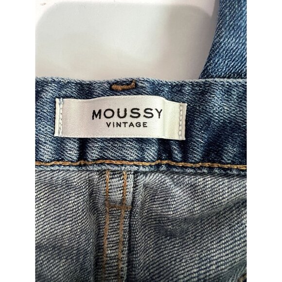 MOUSSY Vintage Howa Distressed Jeans in Blue Denim - Picture 5 of 6